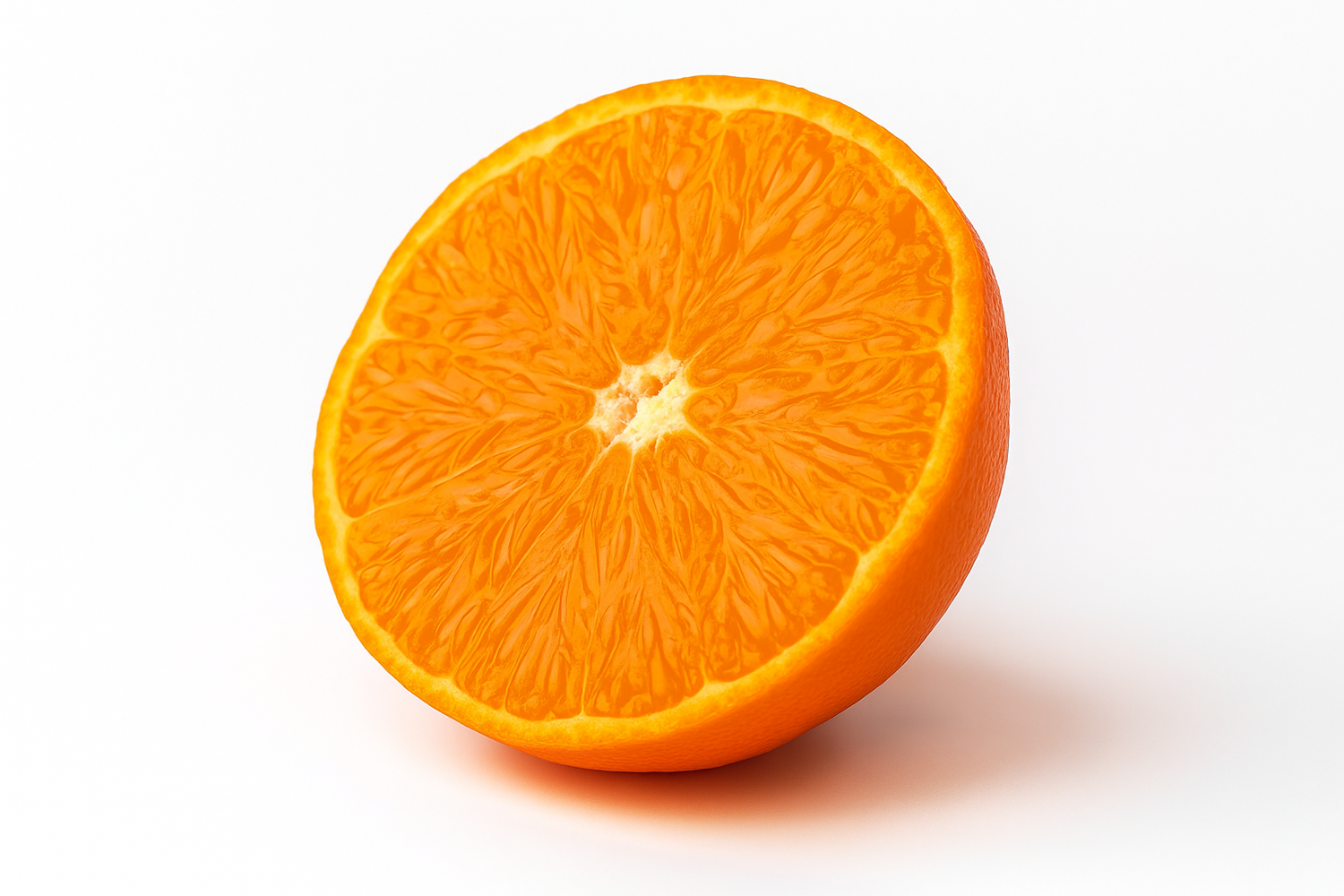 Fresh mandarin orange sliced